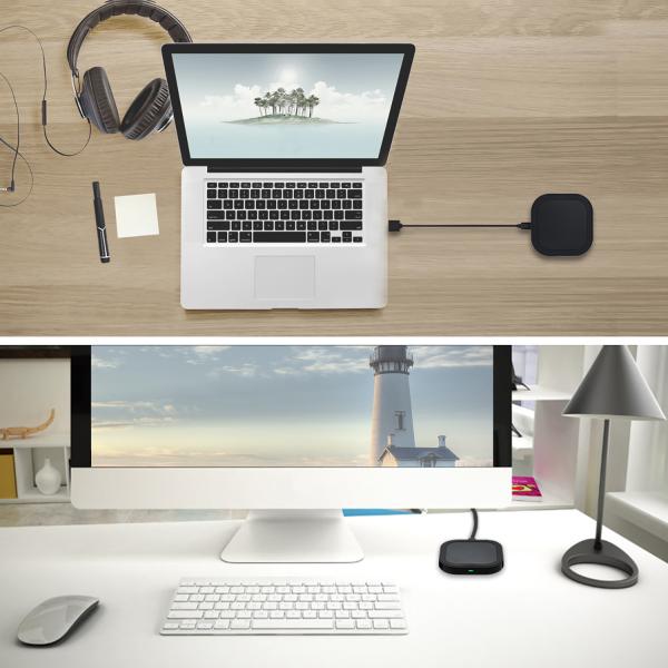 Fast Wireless Charger QI Ultra Slim Wireless Charging Pad 5V 2A 10W Quick Charge for iPhone