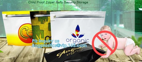 Child-resistant Packaging, Kraft Paper Child Resistant Bag, Opaque Plastic Lockable Medication Bag , Stand Up k Ba