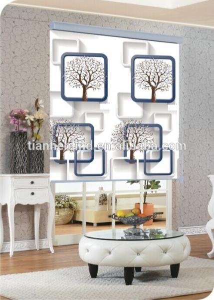 100% blackout custom printed blinds 3d printed roller blinds digital printing blinds shades manufacturer for Saudi Arabi