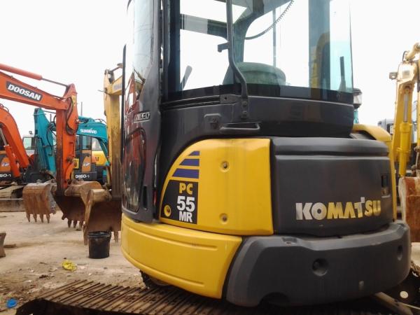 2013 crawler moving type used komatsu PC55MR-2 japan mini crawler excavator