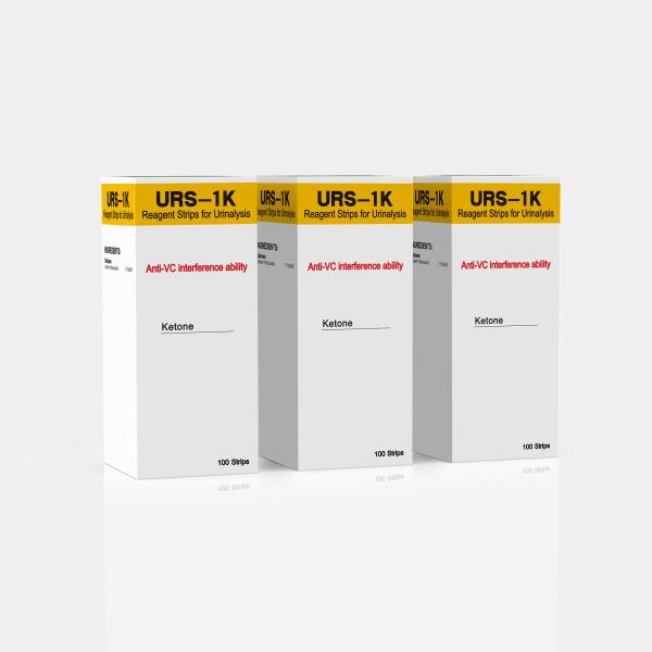 URS-1K Reagent Strips for Urinalysis Ketone Test 100 Strips