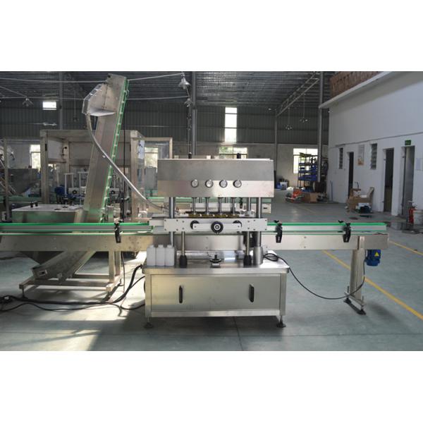 Fully Automatic Linear Plastic Thread Bottle Capper Capping Machine for Capping Wheel Rubbing