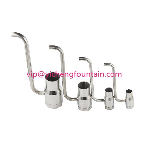 SS Foam Fountain Nozzle Heads Bubble Forming Fountain Nozzles 1/2 Inches - 3 Inches