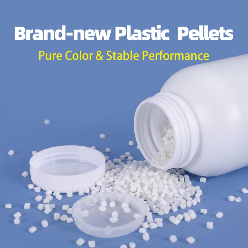 HDPE Wide Mouth Round Plastic Bottle 50ml-2L for Powder Granules Chemical Reagents and Organic Solvents Custom Logo