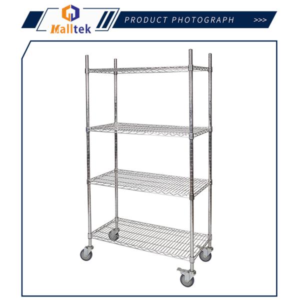 Adjustable Kitchen Chrome Plated 5 Tier Wire Shelf