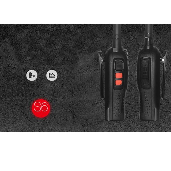 Wanhua S6 Black 4G POC Walkie Talkie with 3.7V Liion Battery and UHF/VHF Dual Band