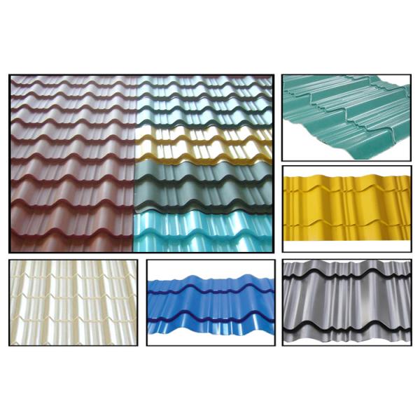 High Speed Galvanised Roofing Sheet Roll Forming Machine With Hydraulic Cutting