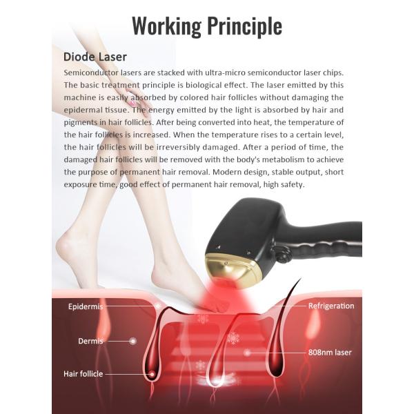 10 barras 808nm Soprano máquina láser de hielo Rejuvenecimiento de la piel y eliminación de pecas