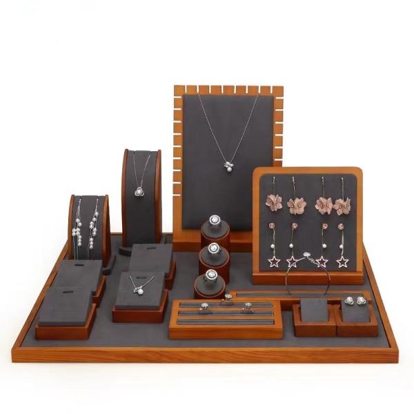 Ring Earring Pendant Necklace Jewelry Trays Displays Custom High End Jewelry Set Display