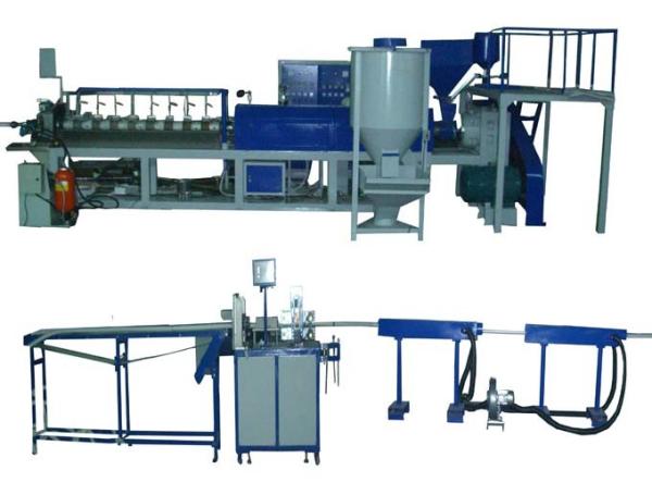 EPE Foam Profile Extrusion Line With 3 Servo Motors Diameter 75 90 105 120