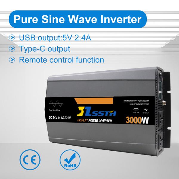 Inversor solar de onda seno pura fuera de la red de 3 kW (12 / 24 / 48 V a 110 / 220 / 230 / 240 V)