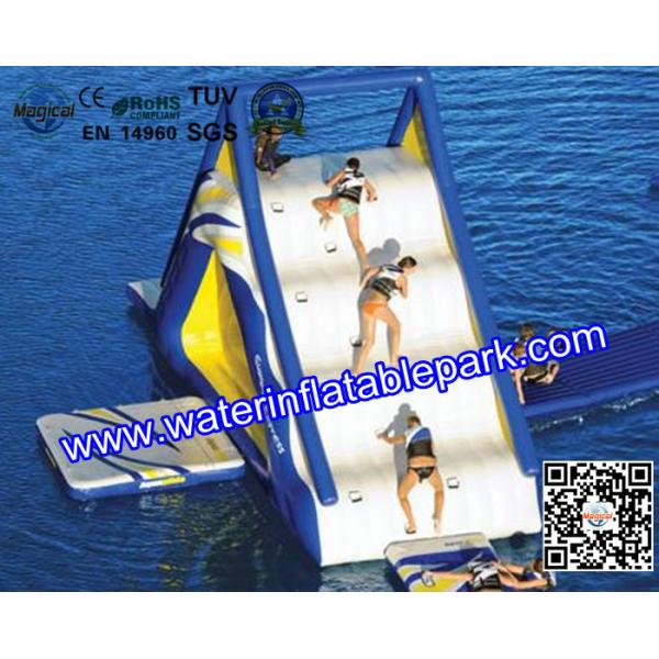 Float Water Park Games Inflatable Floating Slide And Climb For Adults