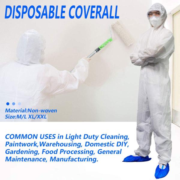 Костюм Hazmat прочных Microporous устранимых хирургических Coveralls устранимый с клобуком