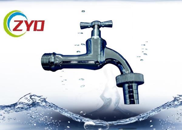 Brass Lead Free Chrome Plating Washing Machine Bibcock With Aluminum T Type Handle