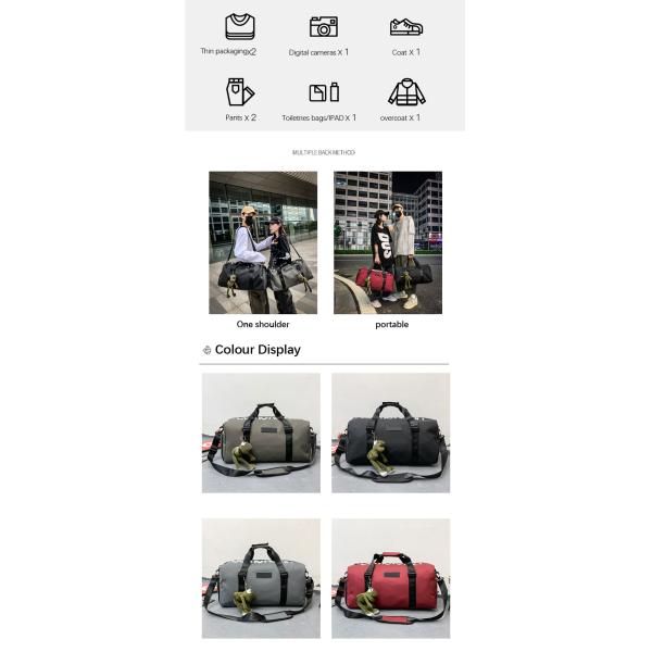 Bolso de simpatía con logotipo personalizado Bolso de gimnasia de deportes de acondicionamiento físico Bolso de viaje al aire libre Bolso Tote