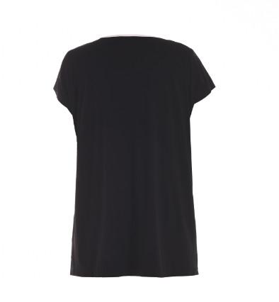 Red Or Black Color Ladies Fashion Tops Womens Dressy T Shirts Eco Friendly