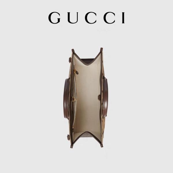 GUCCI Branded Shoulder Bag Jumbo GG Tote Bag Camel Men Gentleman