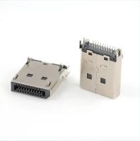 Port d'affichage plaqué or DP Connecteur mâle pour connecteur mâle PCB DP 20Pin de 1,6 mm