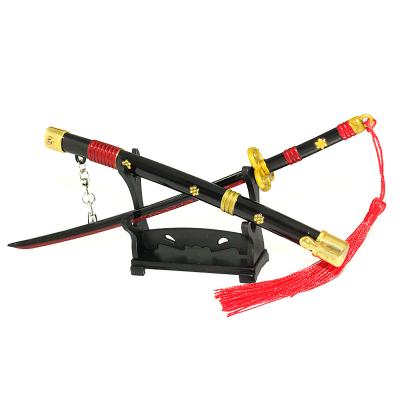 One Piece Zoro Enma Black 3D Model Keychain Sword Mini Katana