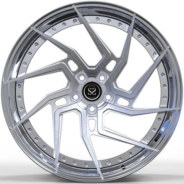 5x110 2-PC Custom Rim Polished Lip 20x8.5 e 20x10 Para Alfa Romeo Giulia Quadrifoglio