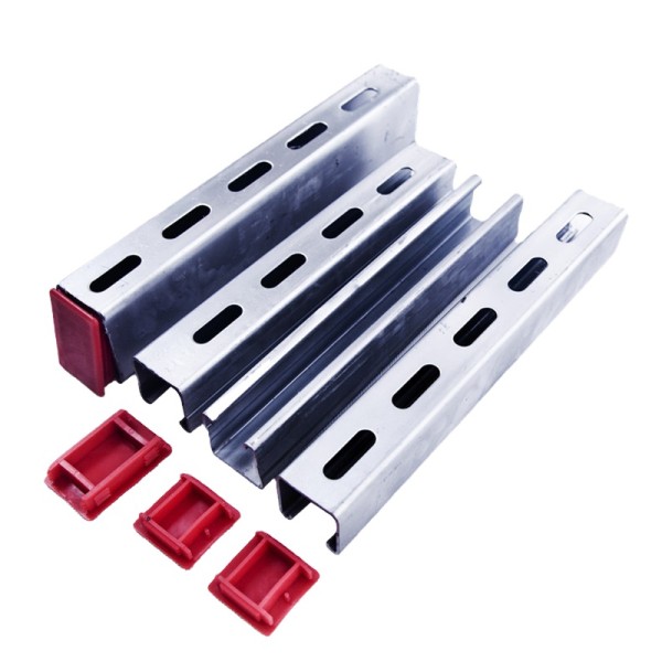Galvanized Unistrut Channel End Cap Plastic For C Channel Strut Fittings