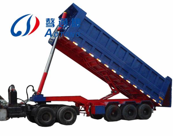 Mechanical Suspension 3 Axles Heavy Duty Rear Tipping Semi-Trailers Dumper Truck Trailer