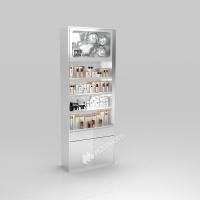 Perfume Shop Fitting Simple And Stylish Skincare Back Cabinet For Branded Store Shelf And Luxury Display Showcase