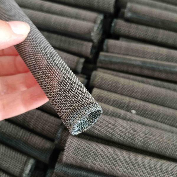 Woven Carbon Steel Wire Mesh Perforated Metal Cylinder Abrasion Resistance