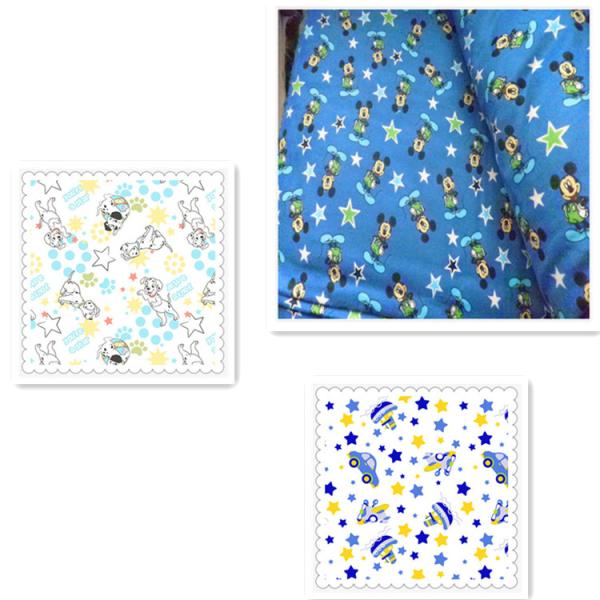 Printing Cotton Flannel Cloth For Baby Garment , Cotton Flannel Fabric