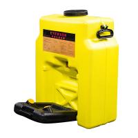 Station de lavage des yeux à alimentation par gravité jaune portable 14 gallons 53 litres 0204-1021