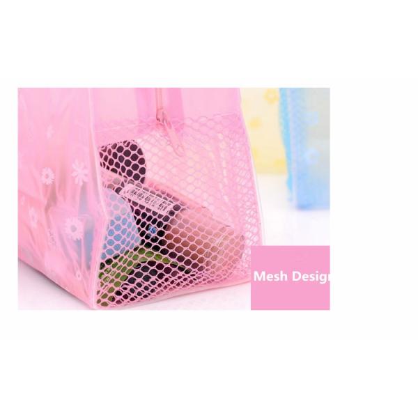 OEM Foldable PVC Cosmetic And Toiletry Bags Portable Makeup Bag With Zipper