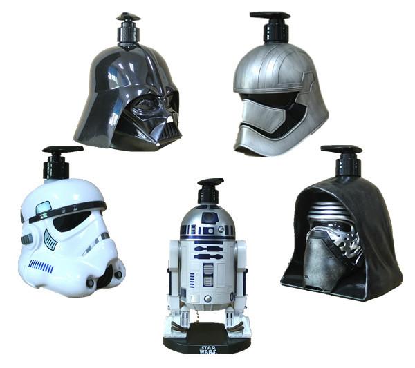 Metal Color Star War Movie Solders Plastic Cartoon Shampoo Bottle Use For Home Storage Liquid