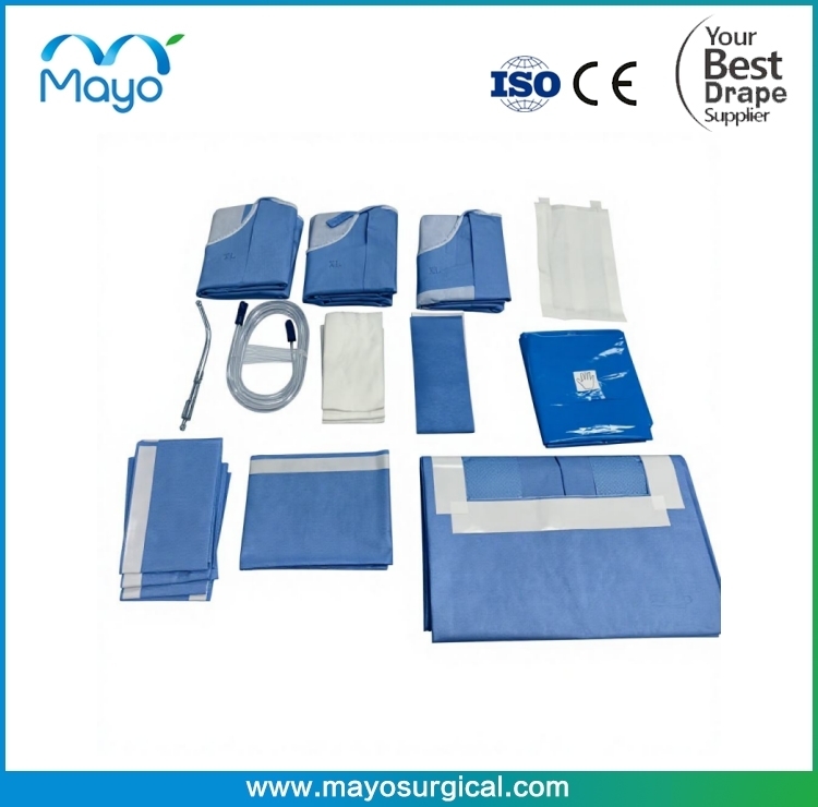 Medical Consumables Disposable Universal Drape Laparotomy Pack with Surgical Gowns Laparotomy Abdominal Drape Pack