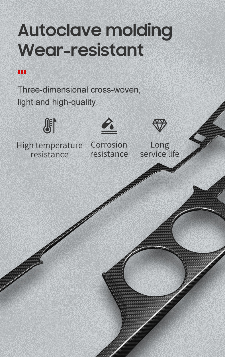Dry Carbon Fiber Car Shift Panel Cover for Lexus RC 2015-2019 Year