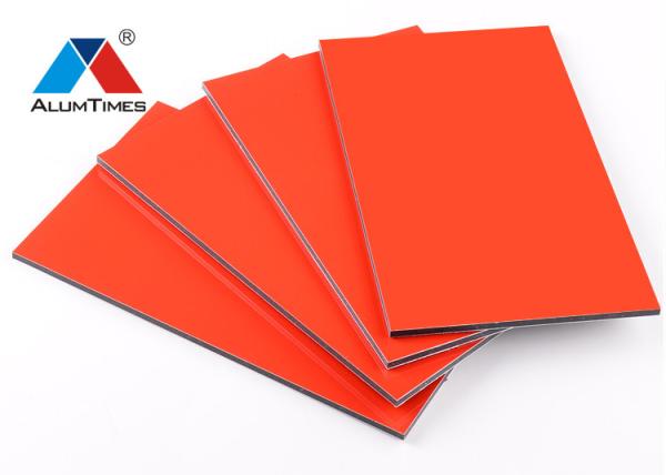 PVDF Coated Aluminum Composite Metal Panels , Outdoor Wall Cladding Panels