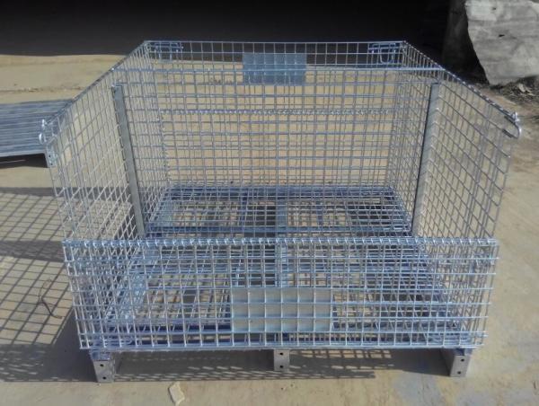 heavy duty storage containers / mesh pallet wire cage wire mesh container