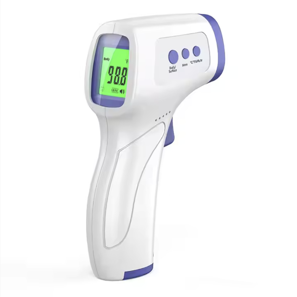 DC 3V Battery Power Forehead Infrared Thermometer With 35 Groups Data Storage