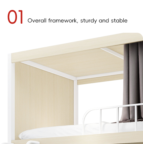Support customization .Strong security, good privacy, simple and beautiful bed under the table apartment bed