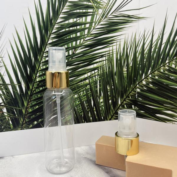 Gold Fine Mist Pump Sprayer 20/410 Aluminum Closure 0.12ML 0.16ML