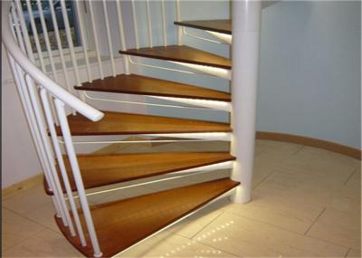 Modern Prefinished Custom Spiral Staircase With Rubber Wood Tread , Ease Of Construction
