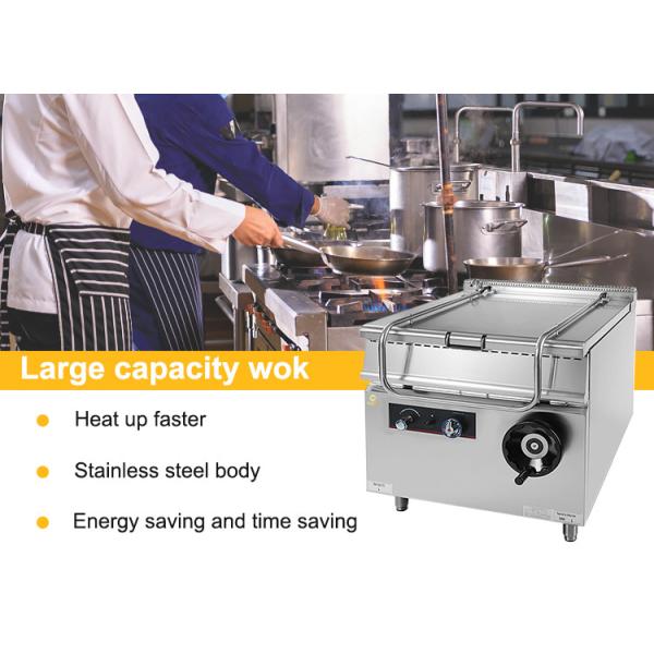 24 Power Supply Restaurant Cooking Equipment with Gas Connection