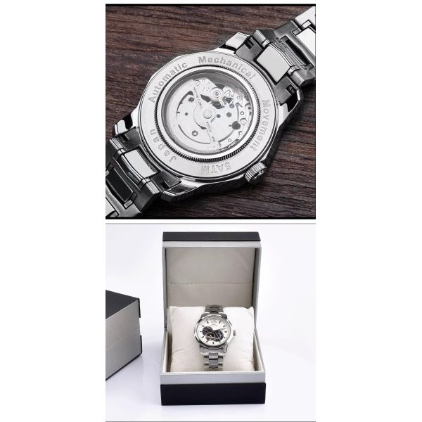 Water-Resistant Men's Mechanical Watch · 11.5mm Case | Japanese Miyota 82S7 Movement