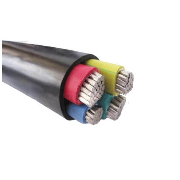XLPE Insulation LV Cable PVC Sheath Shaped Aluminum Power NA2XY Black