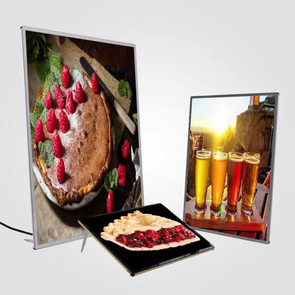 Ultra-Thin Glass LED Light Box 5.76W Power Consumption 80000hrs Life Span