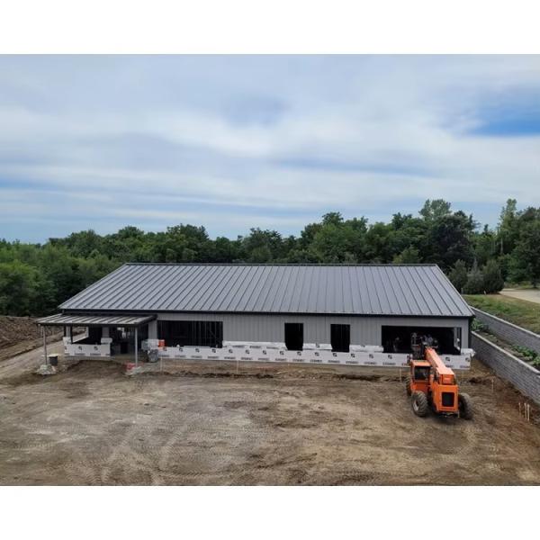 Estilo de concepção industrial para armazéns Estrutura de aço pré-fabricada leve Edifício de escritórios