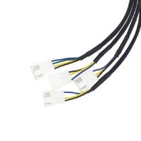 4 cobre de alta frequência de Pin Pwm Fan Extension Cable 30cm