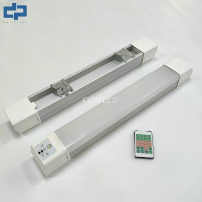44w 5FT LED linear Light Fittings No Flicker Emergency IP65 Weatherproof led Battens Sensor dimming parking lot led batten lights tunnel lighting fixture