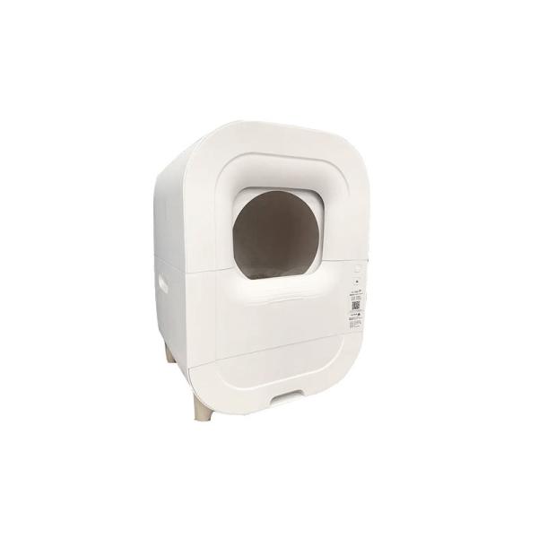 Pet Cleaning Grooming Products Top Sale White Automatic Cat Litter Box with WIFI APP