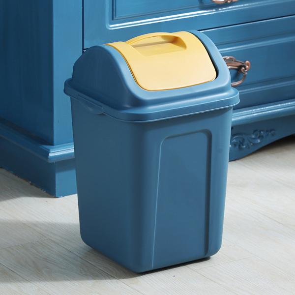 Household Garbage Can Swing Cover Living Room Rectangular Bathroom Trash Can Garbage Bin Waste Bin With Lid