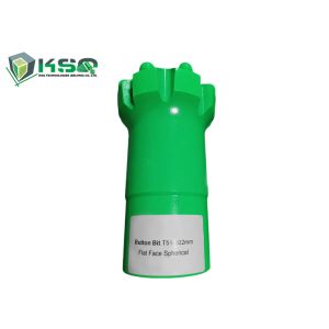 Hard Rock Drill Head T51-102mm Flat Face Spherical Thread Rock Drill Button Bit for Mining